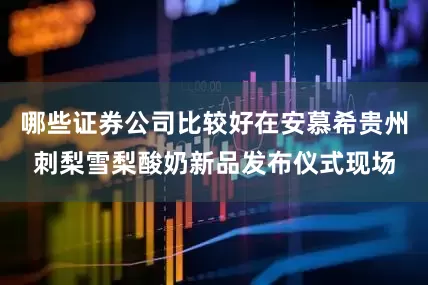 哪些证券公司比较好在安慕希贵州刺梨雪梨酸奶新品发布仪式现场